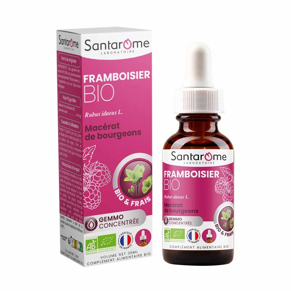 Santarome Gemmo Bourgeon Framboisier Bio Gémmothérapie 30ml
