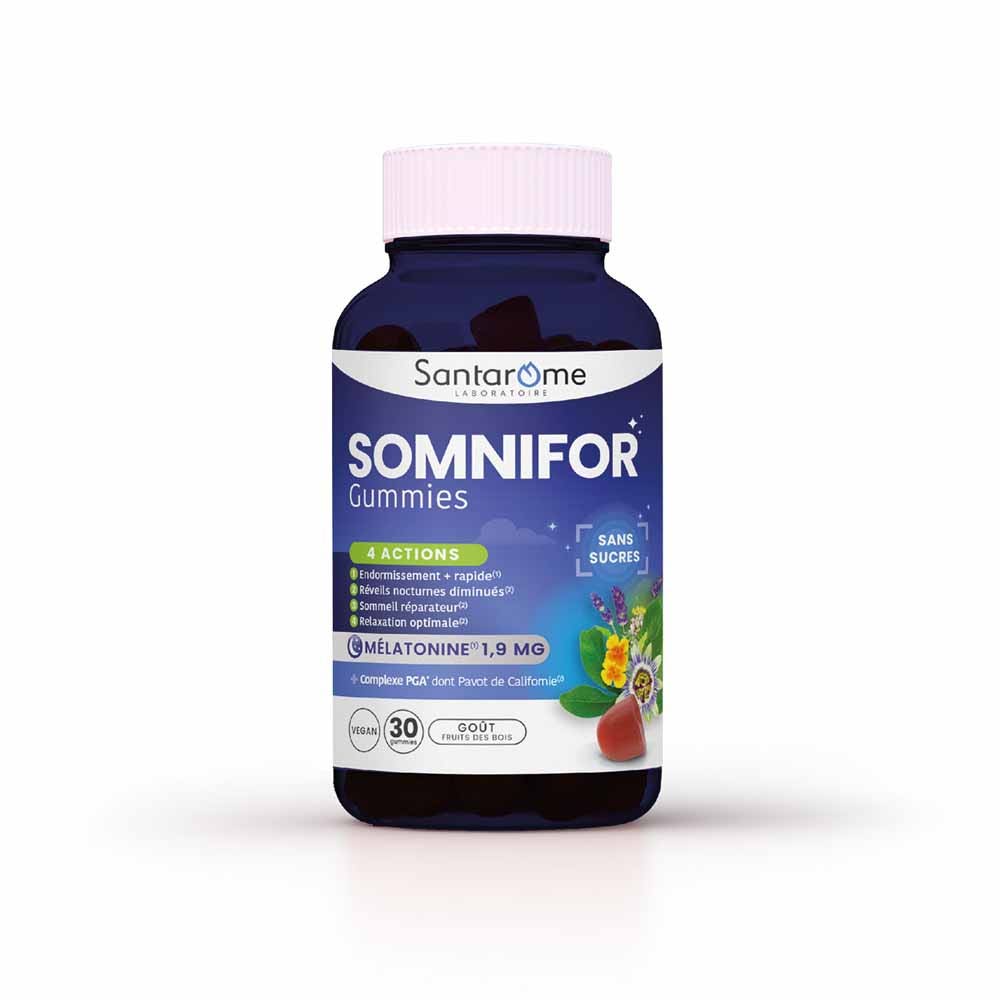 Santarome Somnifor 4 Action Mélatonine 1.9mg 30 Gummies