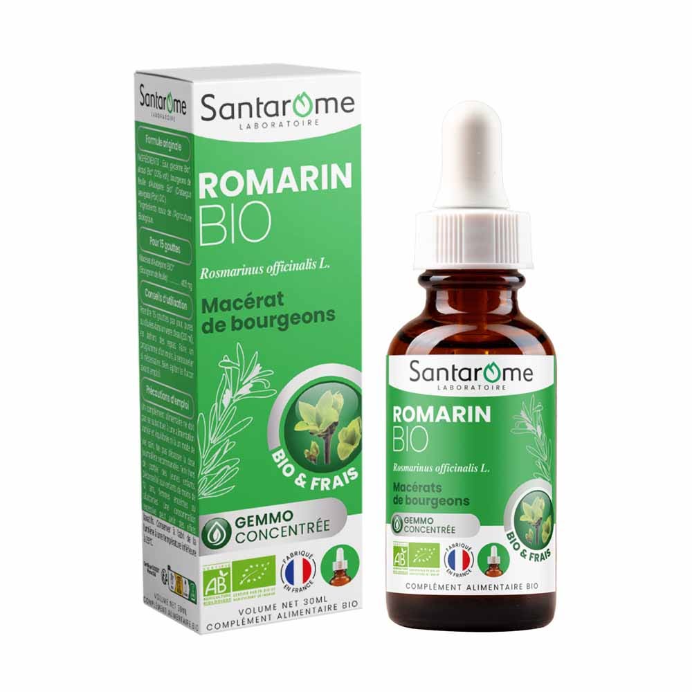 Santarome Gemmo Romarin Bio Foie et digestion 30ml