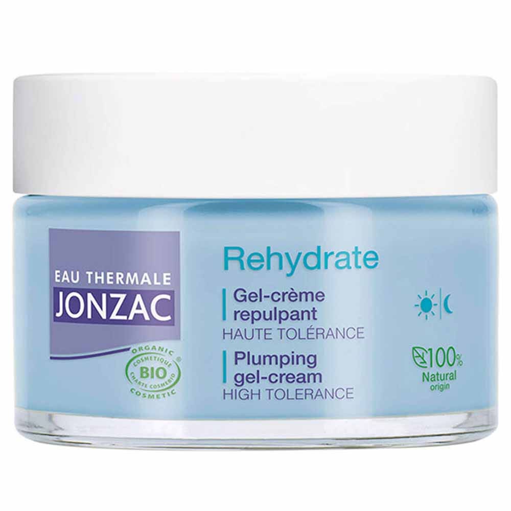 Eau thermale Jonzac REhydrate Gel Crème Repulpant Peaux Sensibles Déshydratées 50ml