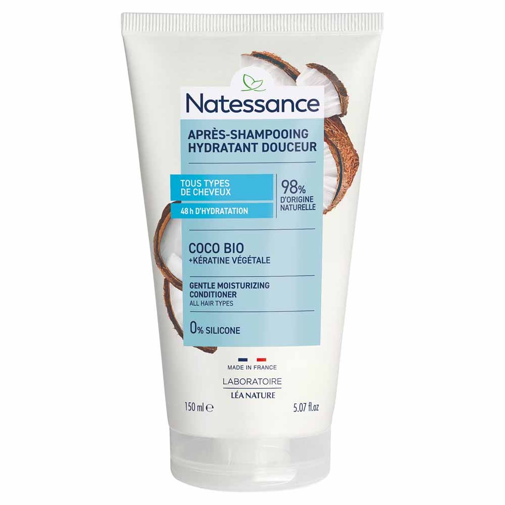 Natessance Capillaires Apres Shampooing Et Keratine Vegetale Tous Types De Cheveux 150ml
