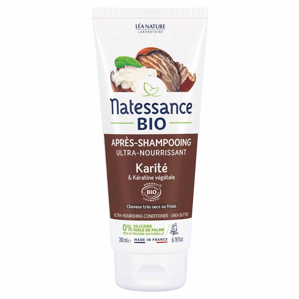 Natessance Capillaires Apres Shampooing Ultra Nourrissant Bio Et Keratine Vegetale Bio 200ml