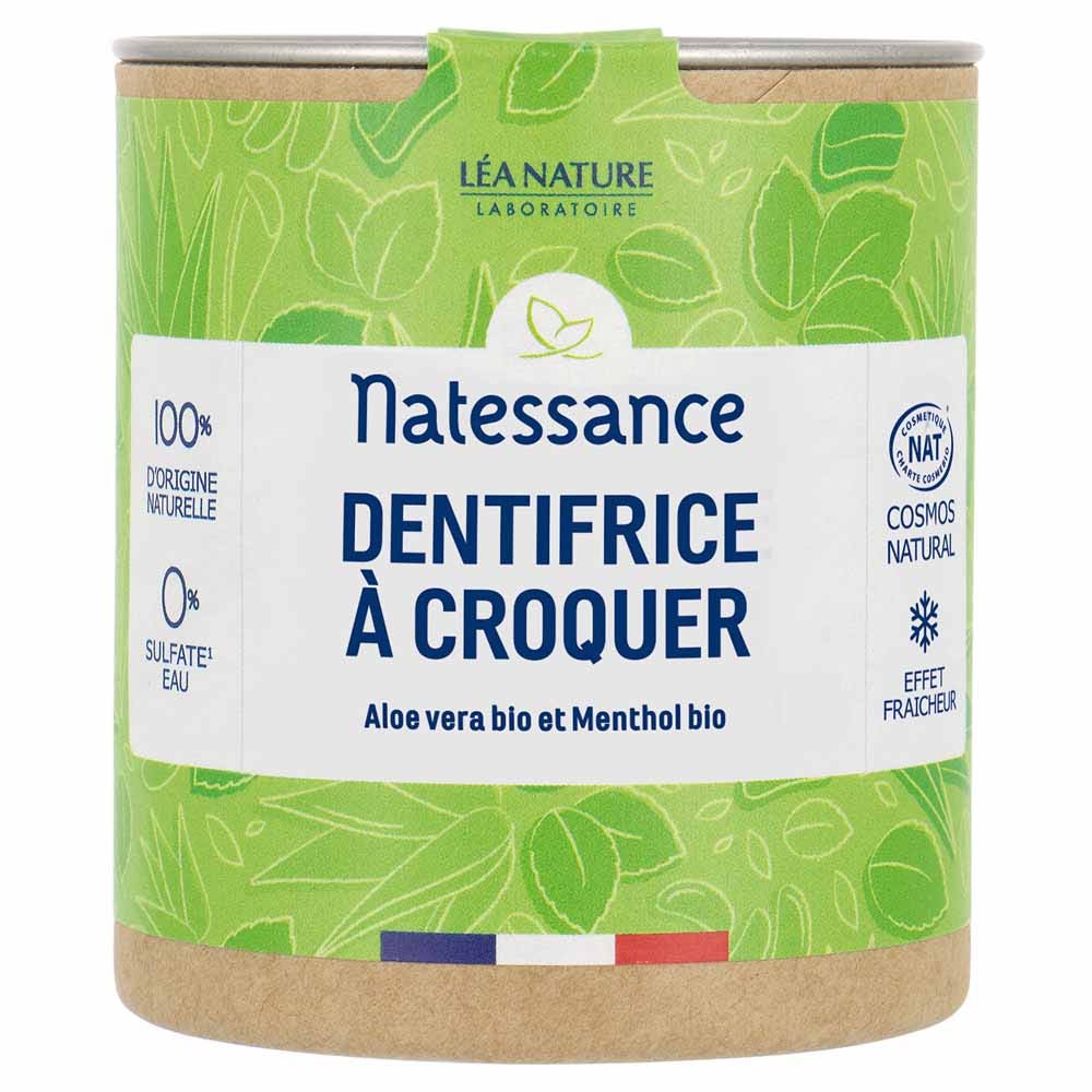 Natessance Dentifrice à Croquer Fraîcheur 52g