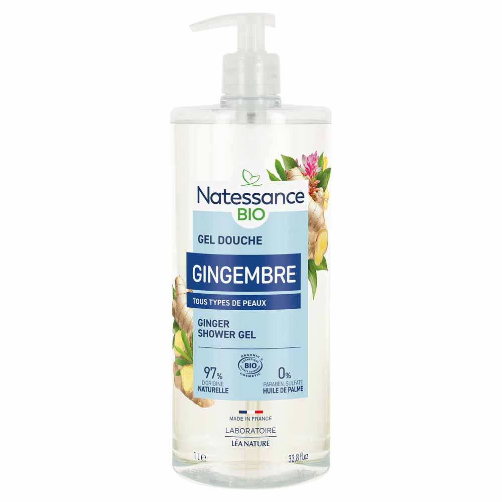 Natessance Douches Gel Douche Gingembre Stimulant Bio 1L