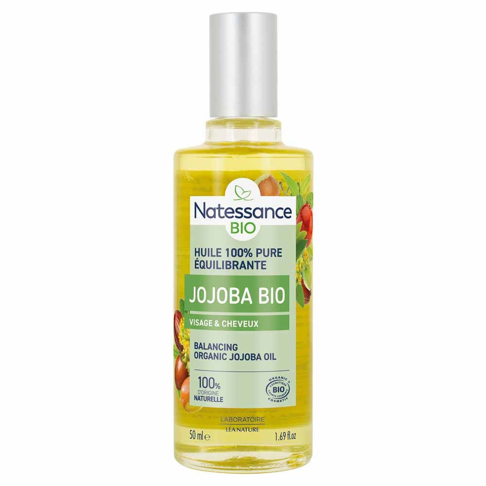 Natessance Huile De Jojoba Bio Huile Pure Embellit Et Protege 50ml