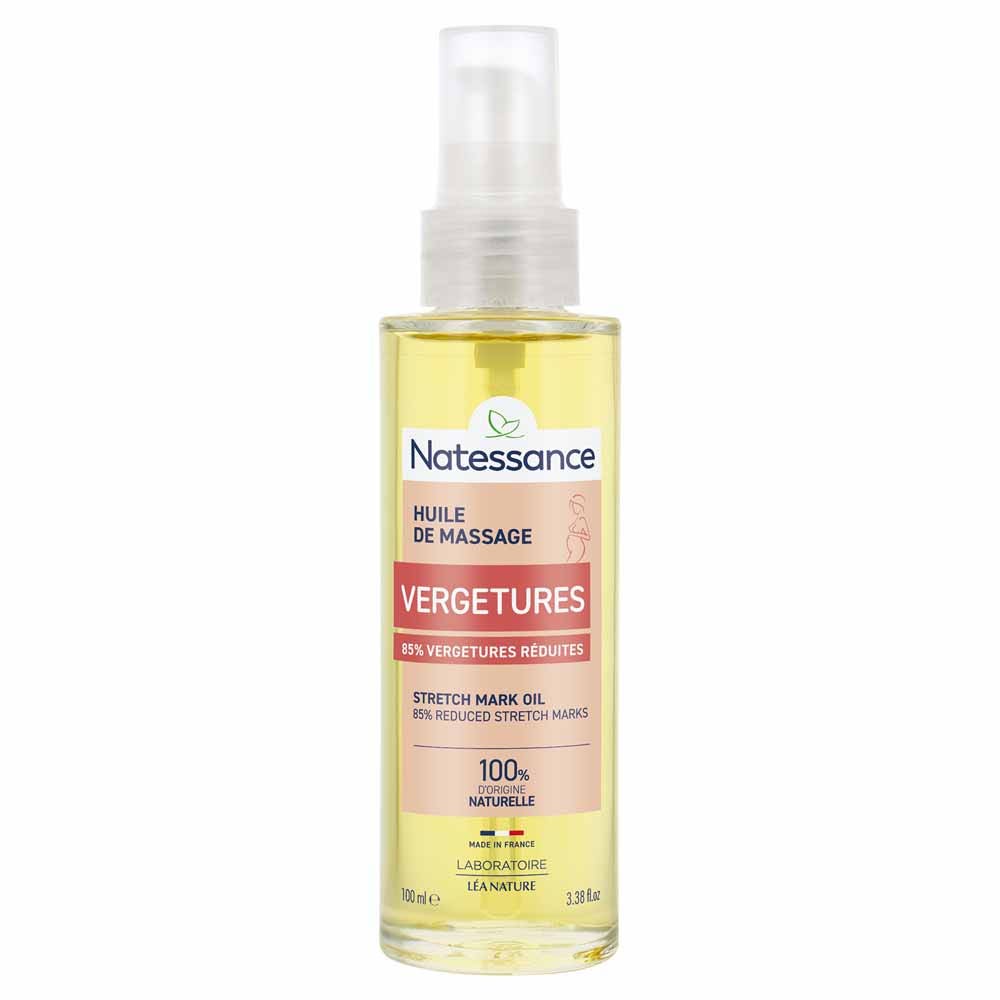 Natessance Huile de Massage Vergetures 100ml