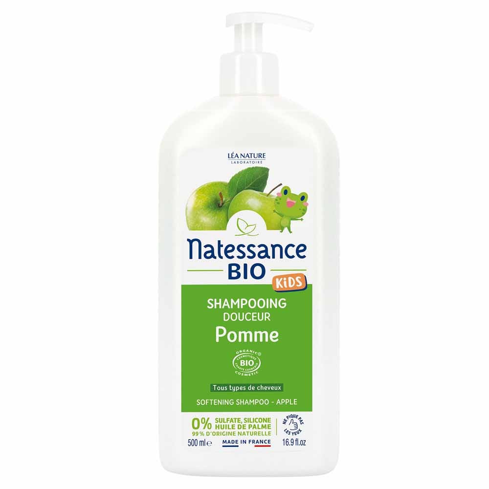 Natessance Kids Shampooing Corps Et Cheveux Pomme Bio Sans Sulfate 500ml