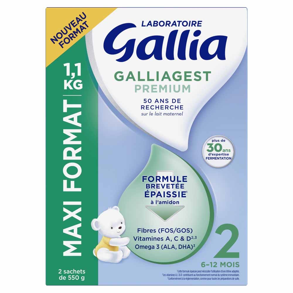 Gallia Galliagest Premium 2 Lait en poudre 6 à 12 mois 1,1kg
