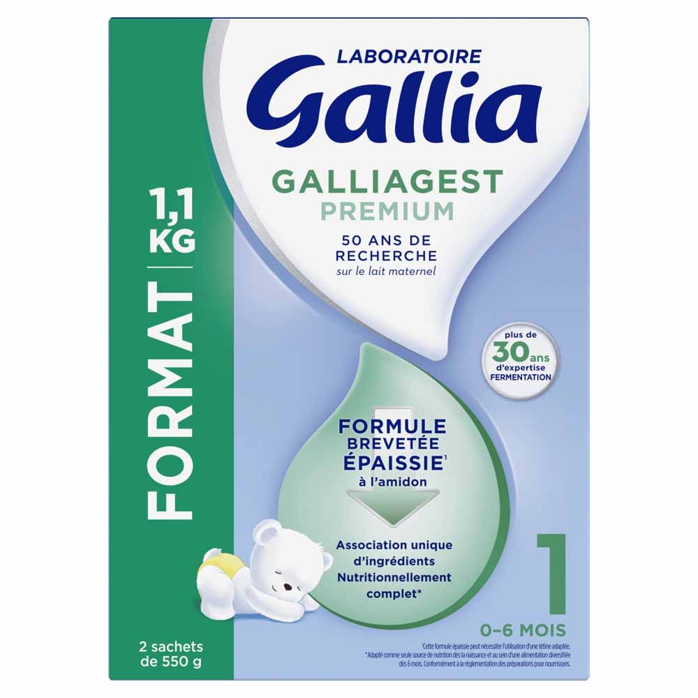 Gallia Galliagest Prémium 1 Lait en poudre 0 à 6 mois 1,1kg