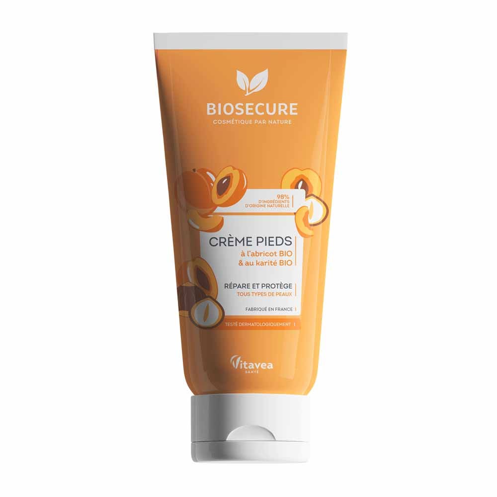 Bio Secure Crème Pieds Karité Tous Types de Peaux 100ml