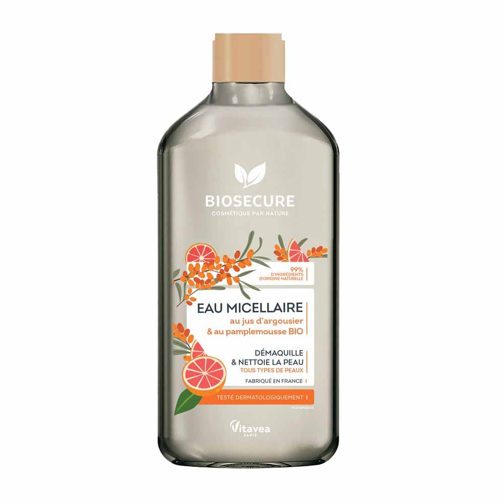 Bio Secure Eau Micellaire Argousier Tous Types de Peaux 500ml