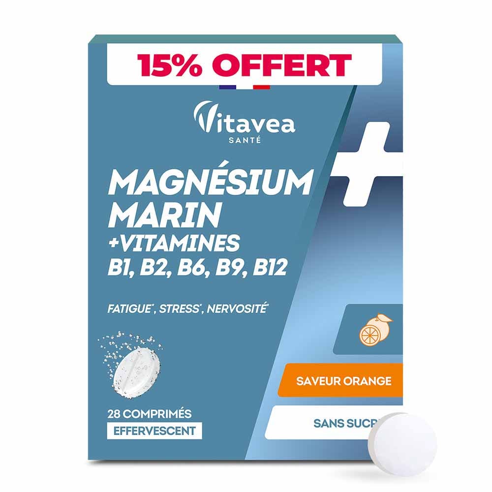 Vitavea Santé Magnésium Marin Vitamines 28 Comprimés Effervescents