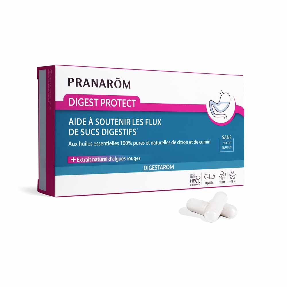 Pranarôm Digestarom Digest Protect Aux Huiles Essentielles 30 Gélules