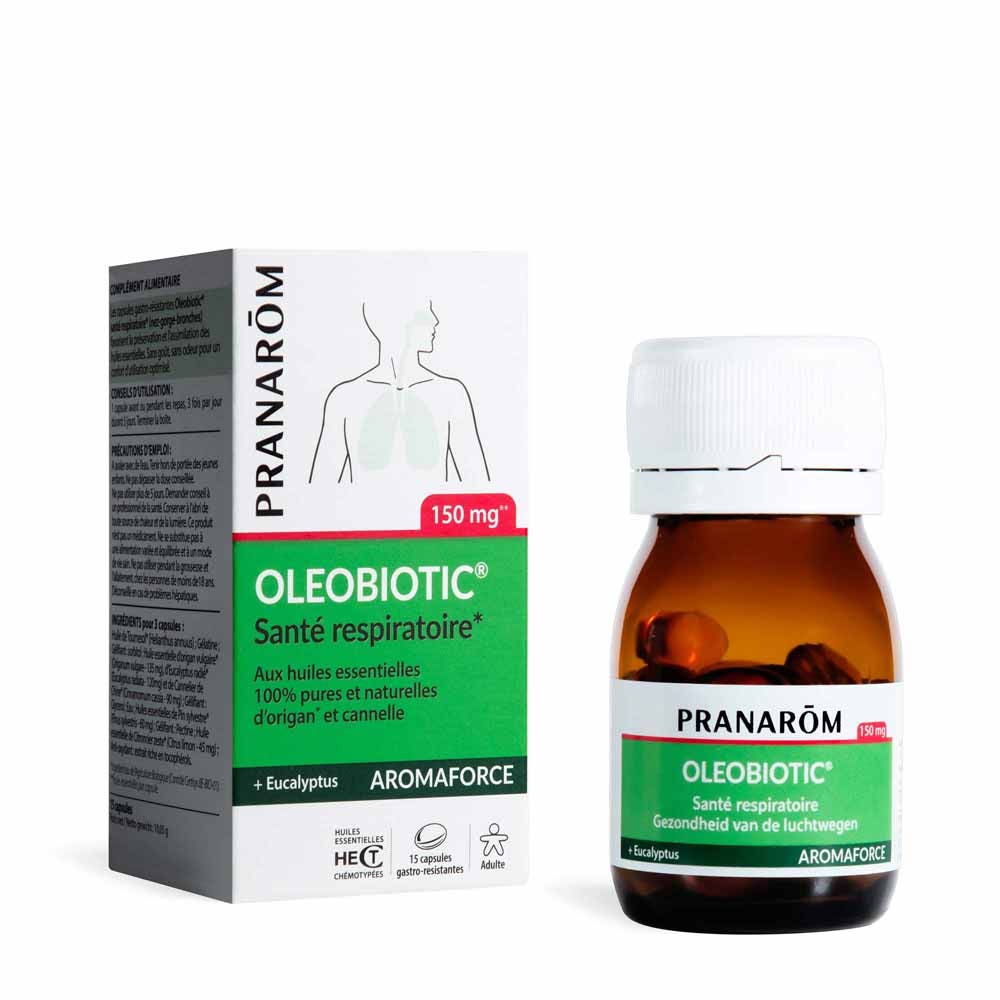 Pranarôm Aromaforce Oleobiotic Santé Respiratoire 15 Caspules
