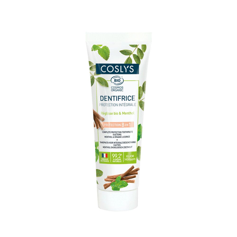 Coslys Dentifrice Protection Intégrale Fluor Certifié Bio 100g