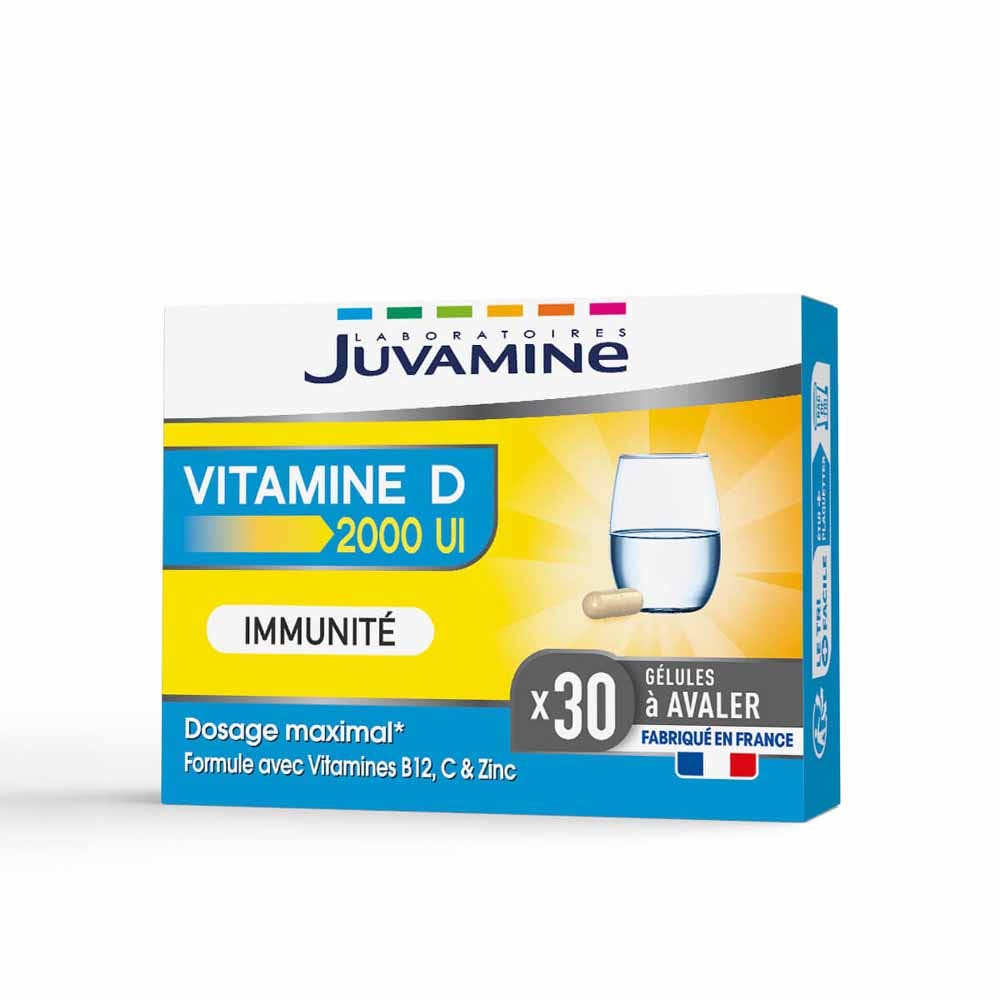 Juvamine Vitamine D 2000 UI 30 gélules