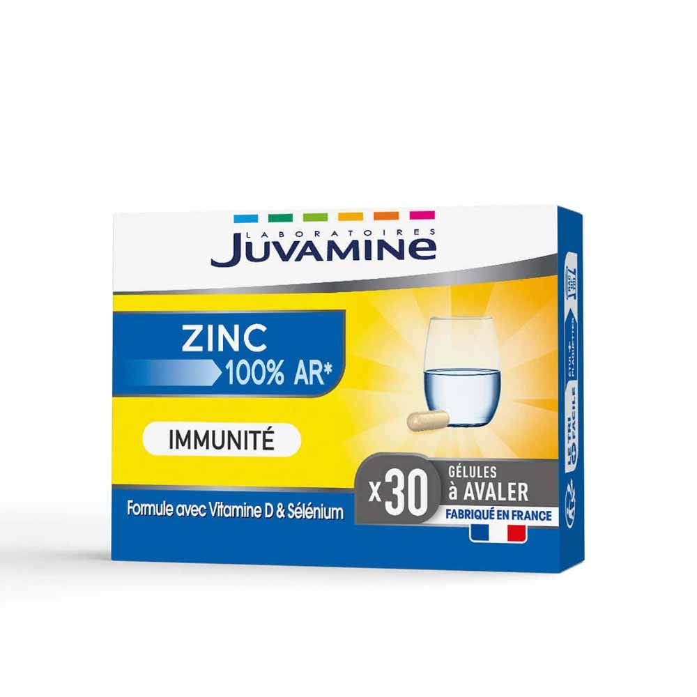 Juvamine Zinc 100% AR* Immunité 30 gélules