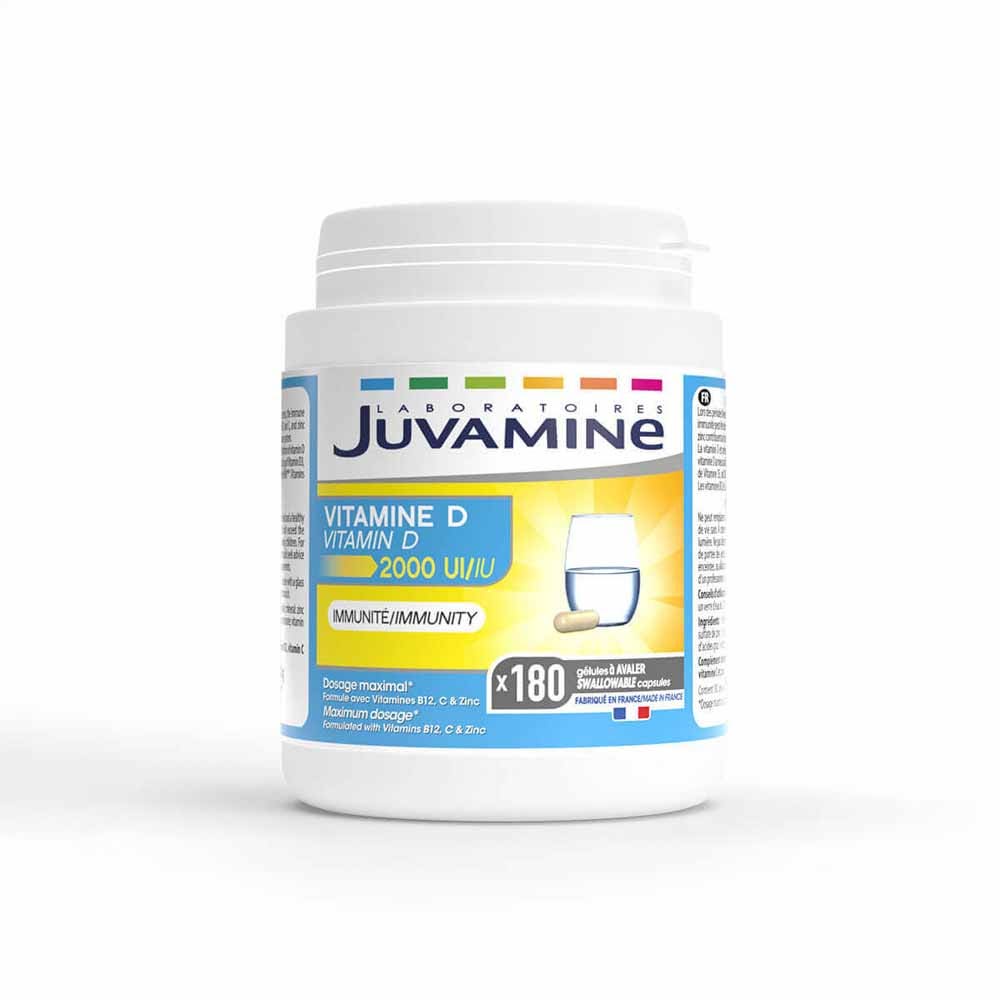 Juvamine Vitamine D 2000 UI 180 Gélules