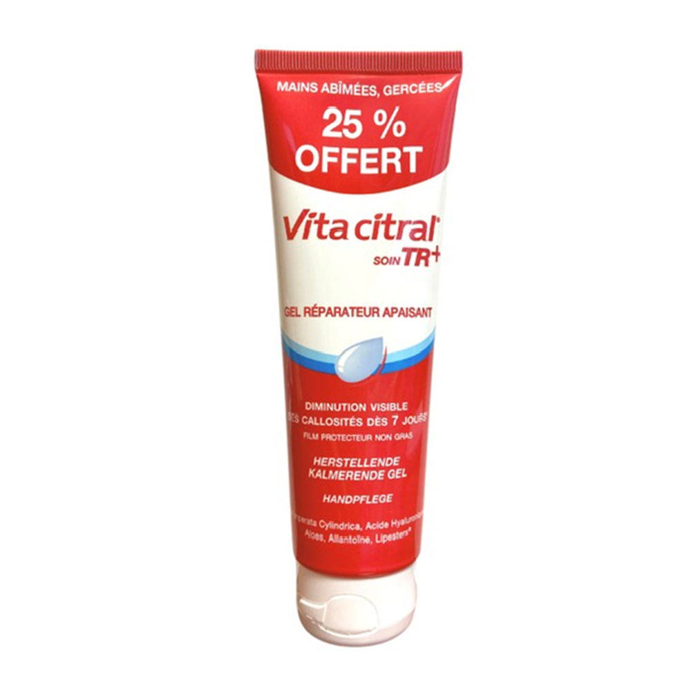 Vita Citral Gel soin réparateur apaisant TR+ 25% Offert Mains abimée gercees 100ml