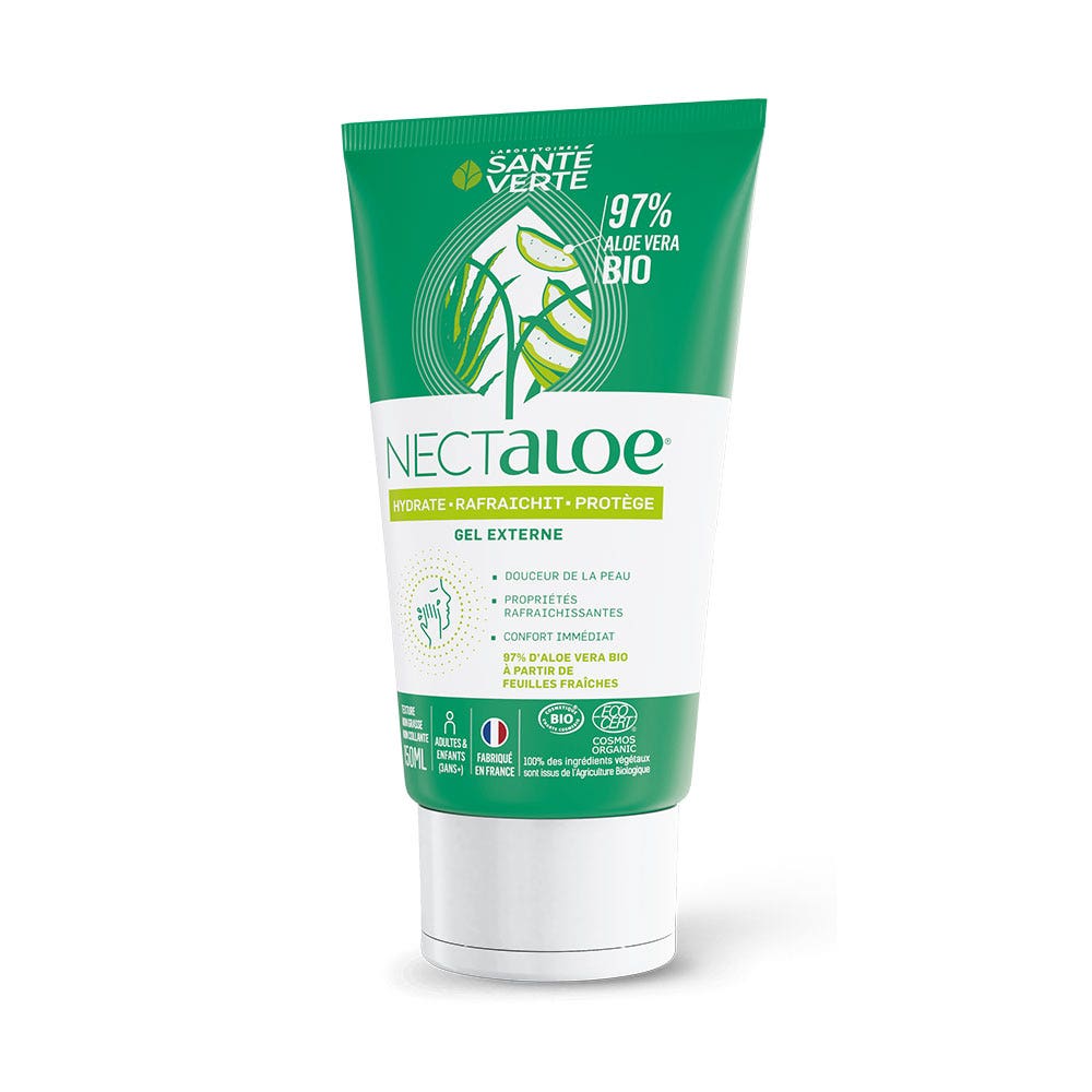 Sante Verte Nectaloe Gel Externe Hydrate Et Protège Bio 150 ml