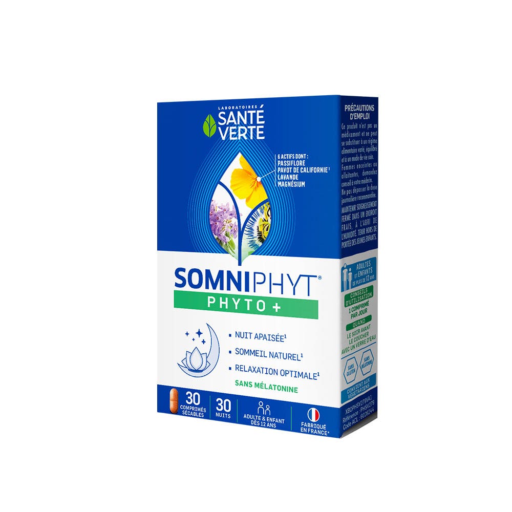 Sante Verte Somniphyt Phyto+ Sommeil Réparateur 30 Comprimés