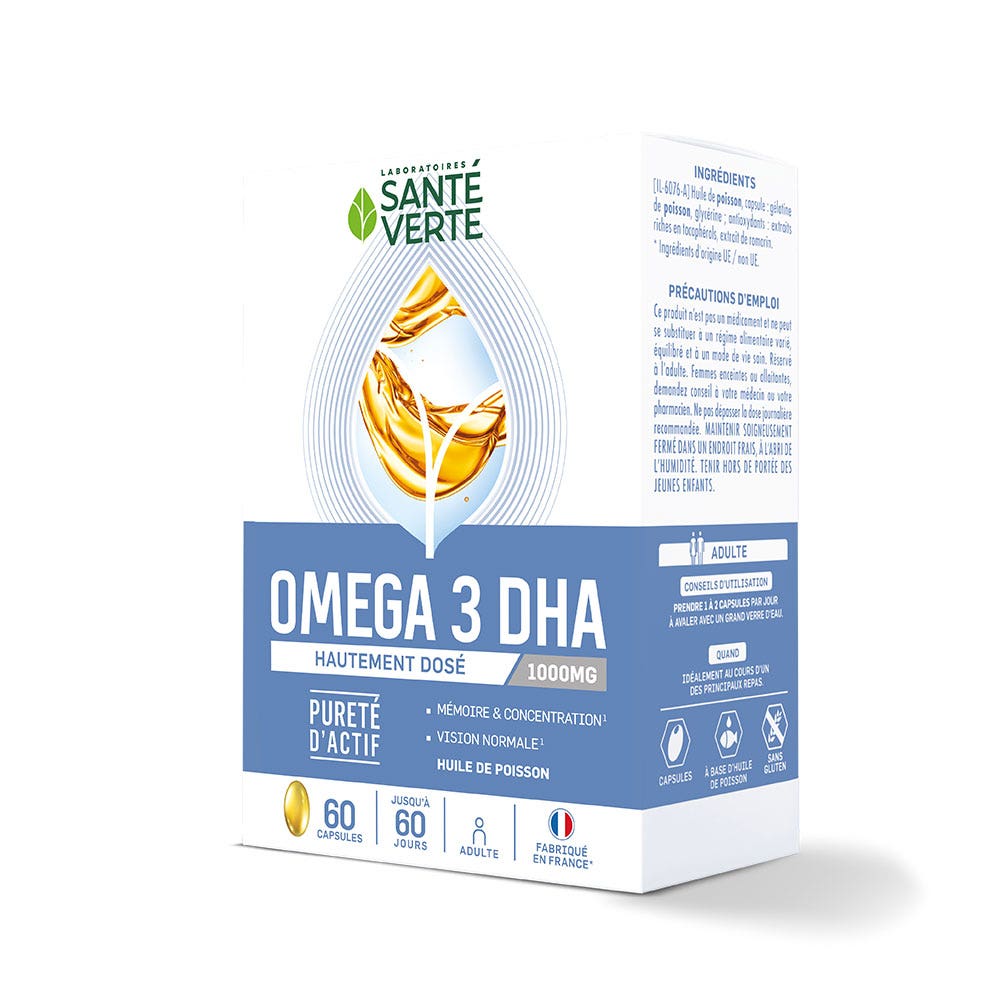 OMEGA 3 1000MG 60 CAPSULES SANTE VERTE