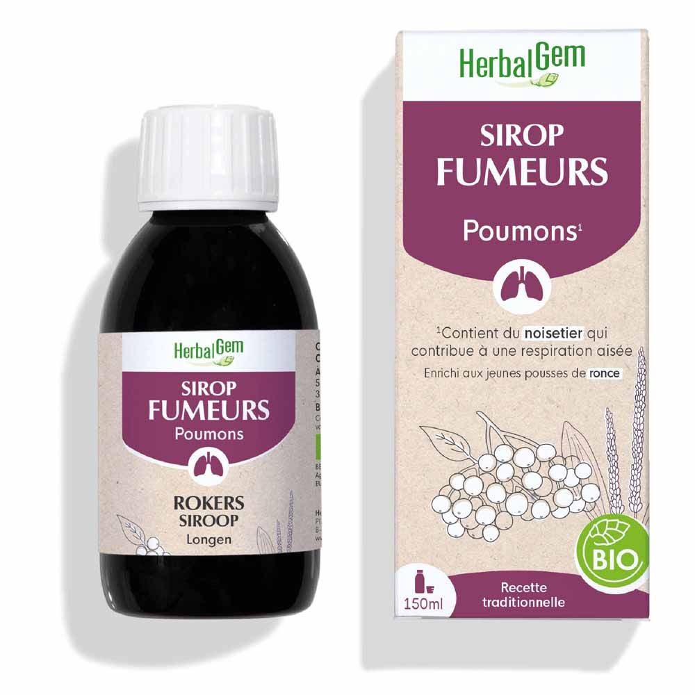 Herbalgem Sirop Des Fumeurs Bio Poumons 150ml