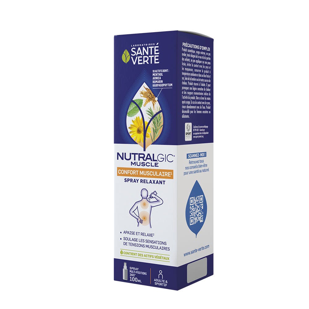 Nutralgic muscle 100ml Spray relaxant Sante Verte