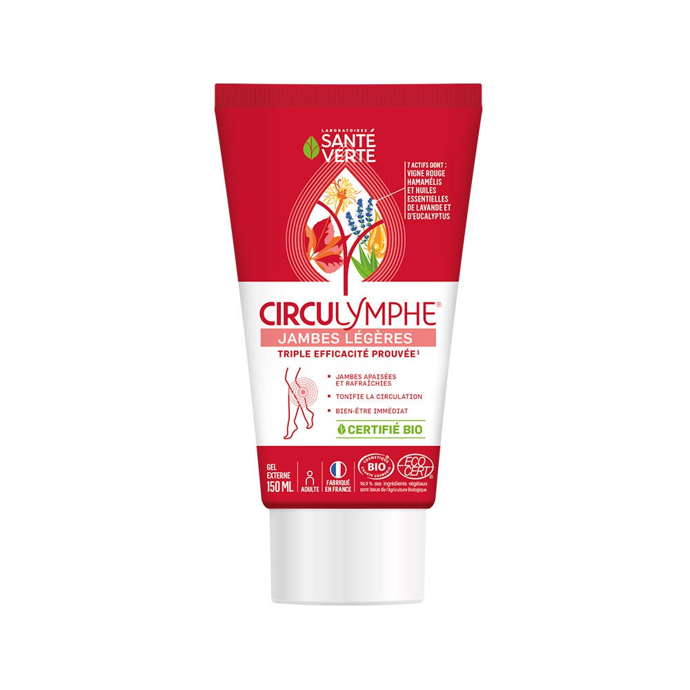 Sante Verte Circulymphe Gel Externe jambes légères bio 150ml