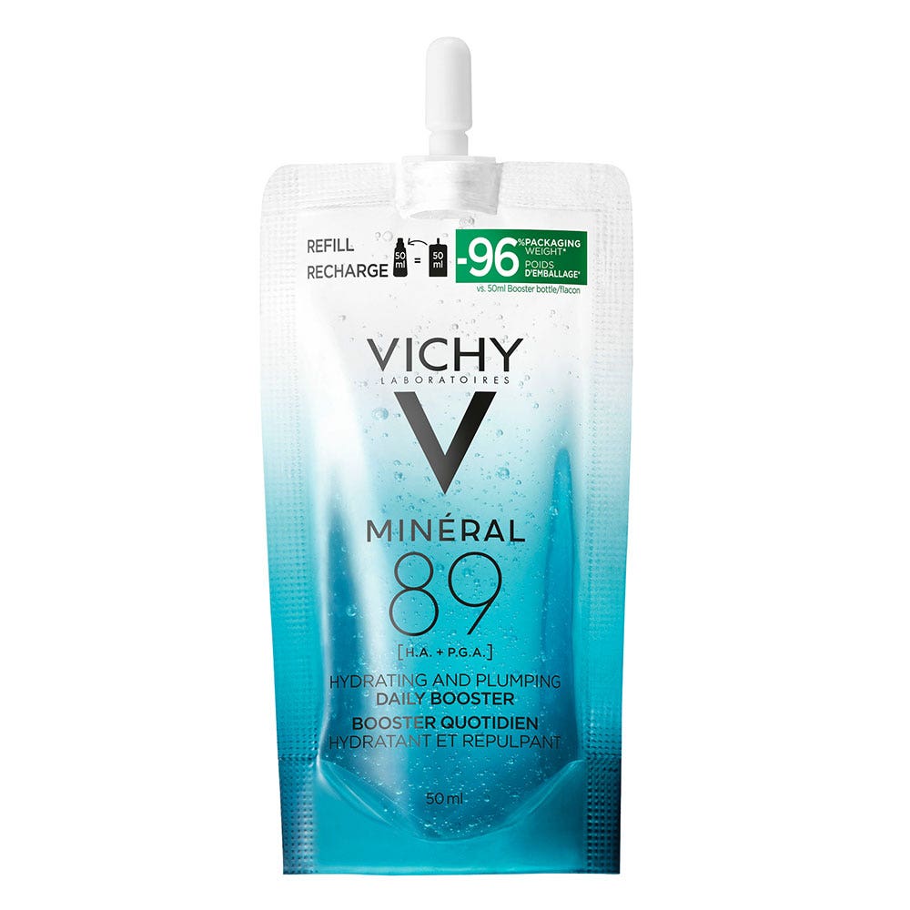 Vichy Mineral 89 Recharge Sérum Booster Quotidien Fortifiant et Repulpant à L'acide hyaluronique 50ml