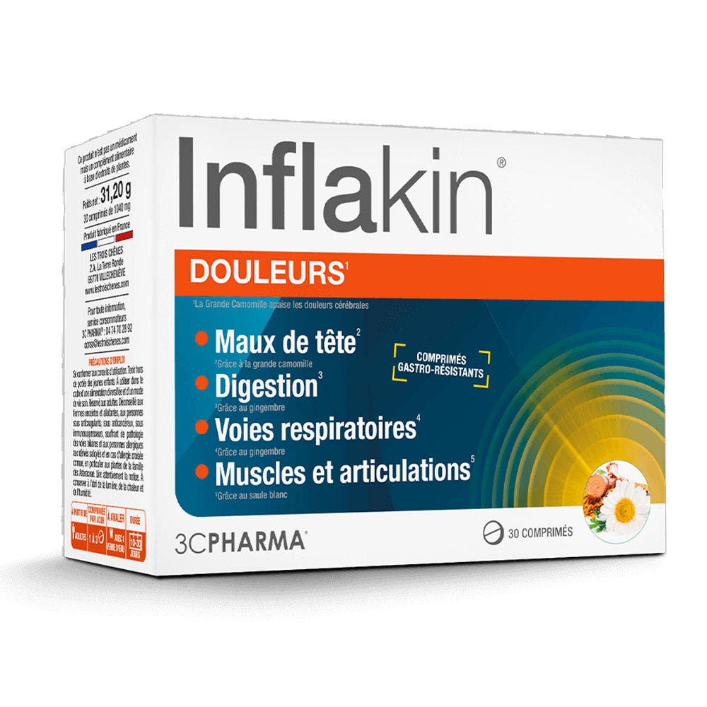3C Pharma Inflakin Apaisant Physiologique 30 Comprimés