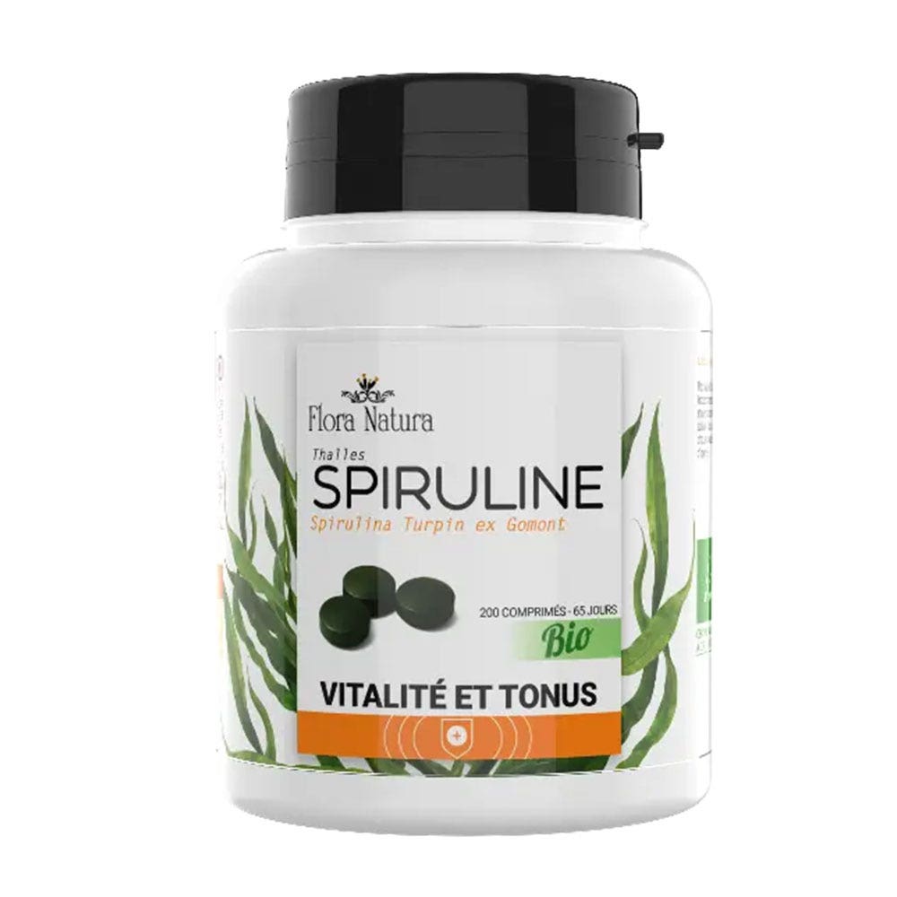 Flora Natura Spiruline BIO 200 Comprimés