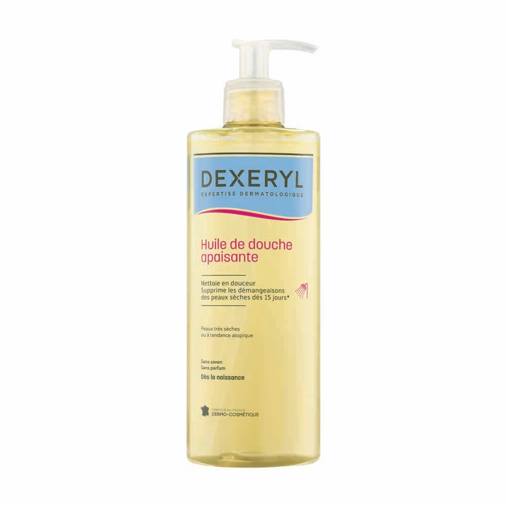 Dexeryl Huile de Douche Apaisante Peaux très sèches ou à tendance atopique 500ml