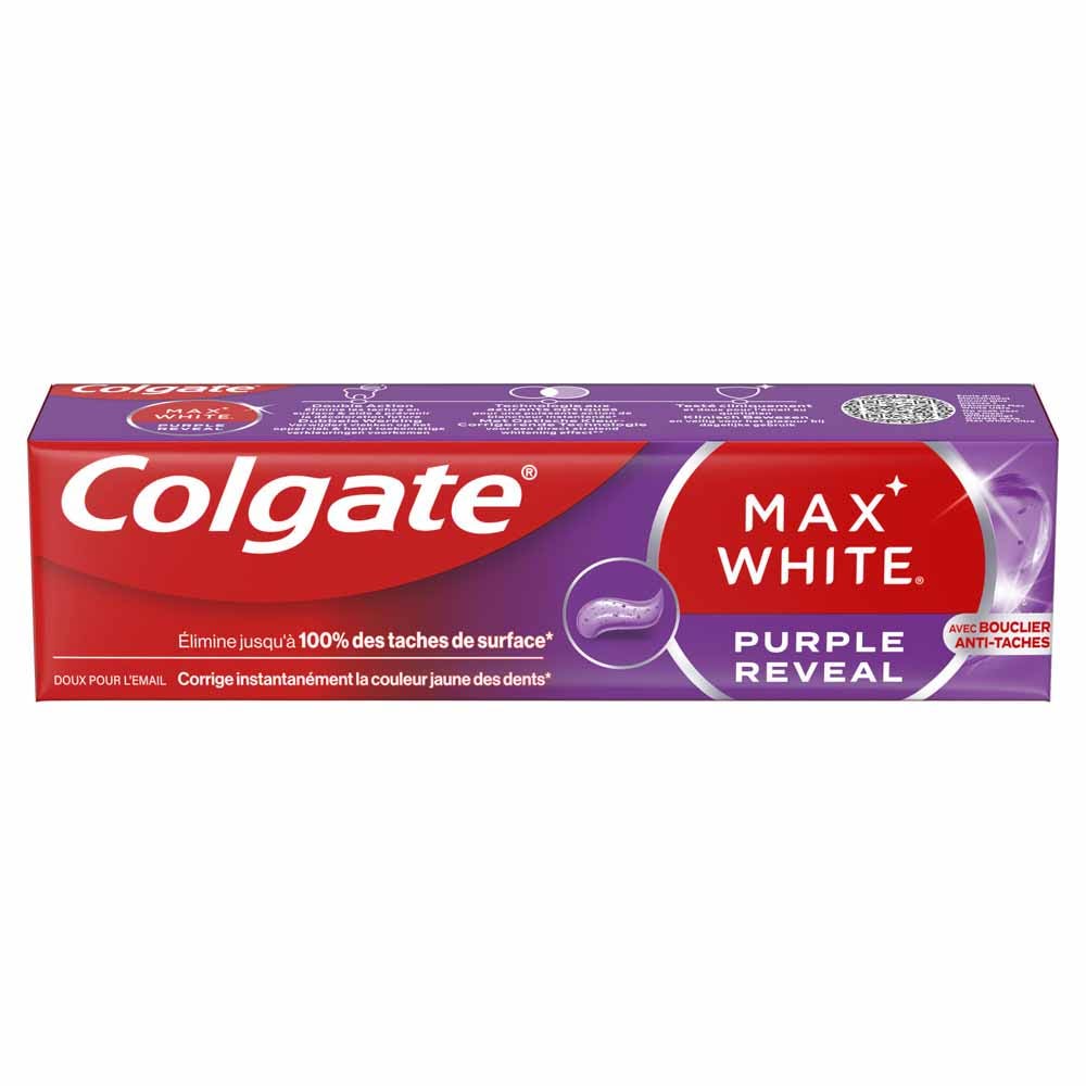 Colgate Max White Dentifrice Violet Anti-taches 75ml