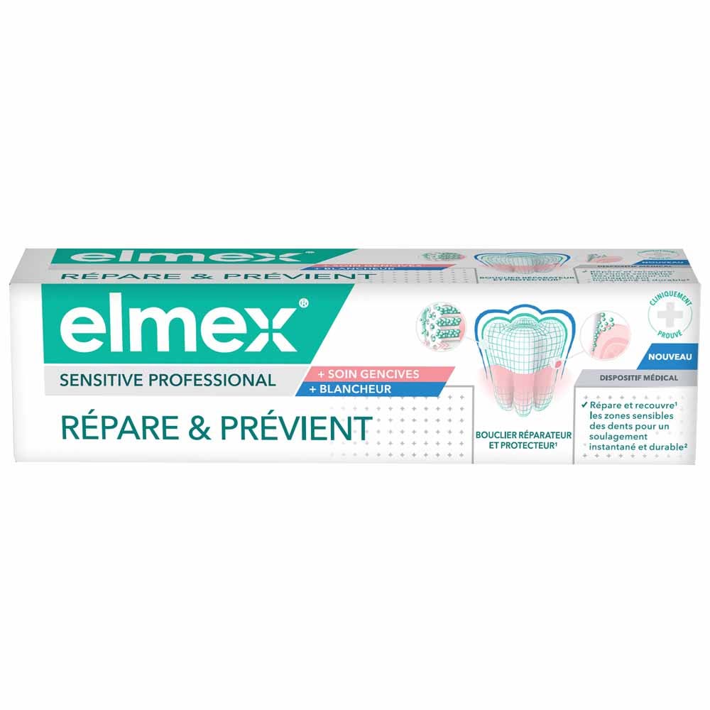 Elmex Sensitive Professional Dentifrice Soin gencives et blancheur 75ml