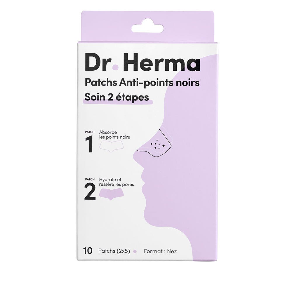Dr. Herma Patchs Points Noirs 2 Etapes 2x5 patchs