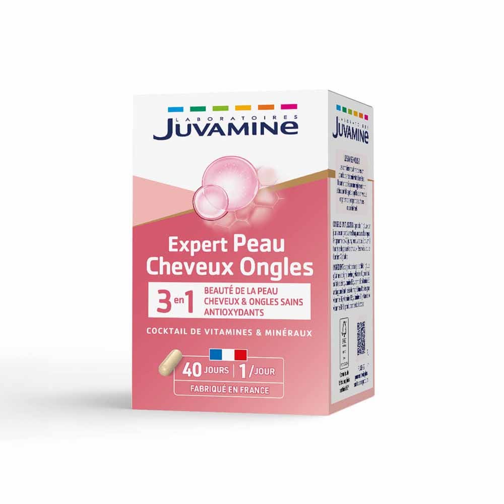 Juvamine Peau Cheveux Ongles 40 gélules