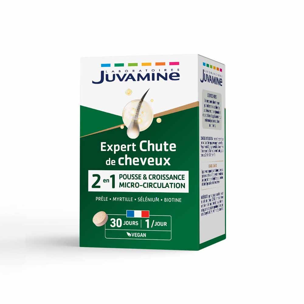 Juvamine Chute de cheveux Pousse + Croissance x30 comprimés