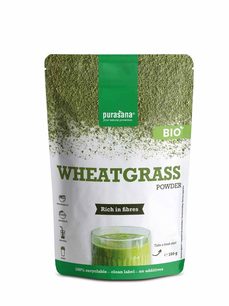 Purasana Herbe de Blé Poudre 100g
