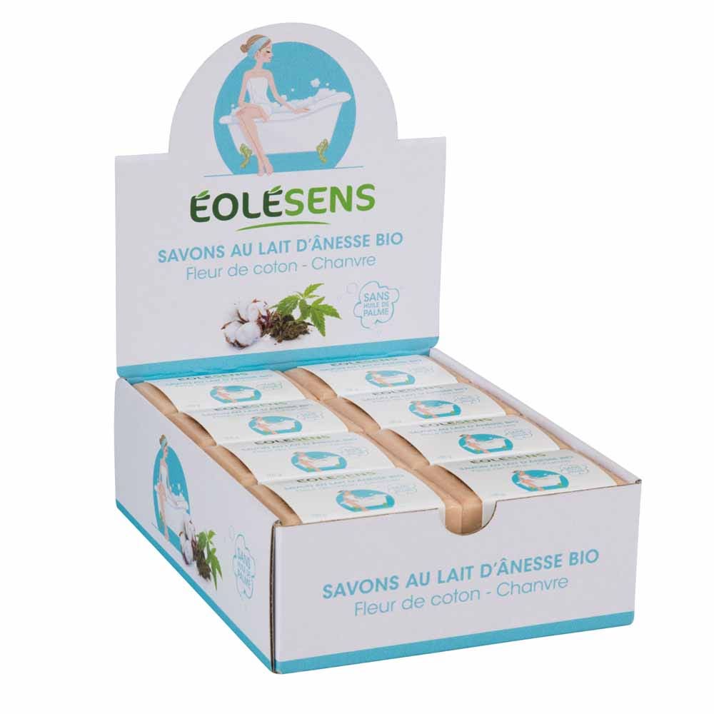 Eolesens Savon Lait d'Anesse Fleurs de Coton 100g
