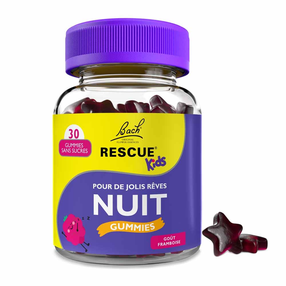 Rescue Kids Nuit Framboise 30 gummies