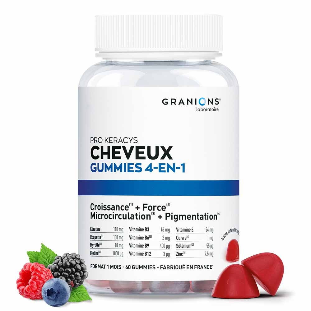 Granions Pro Keracys Cheveux 4en1 60 gummies