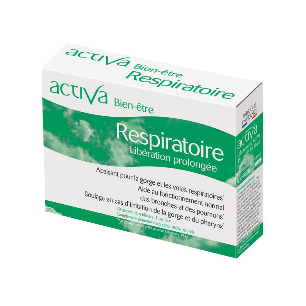 Activa Bien-Être Respiratoire Libération Prolongée 30 gélules