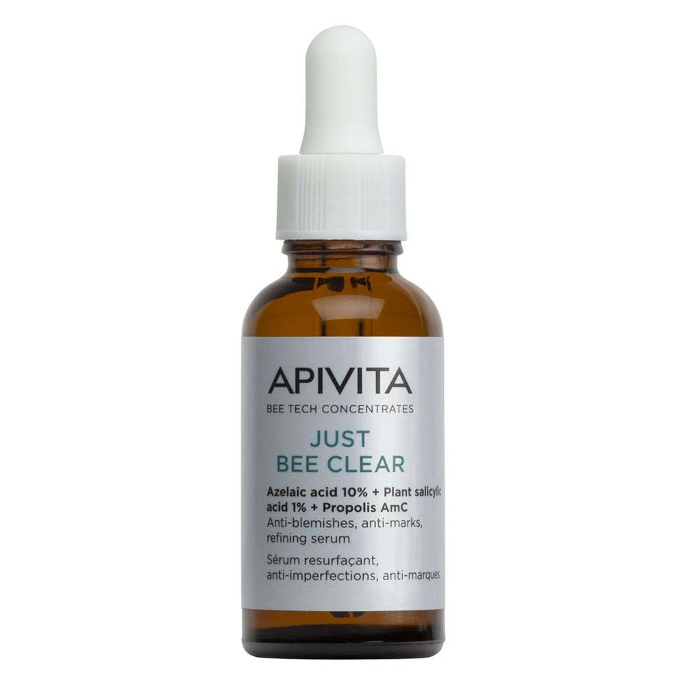 Apivita Just Bee Clear Sérum resurfaçant, anti-imperfections, anti-marques 30ml