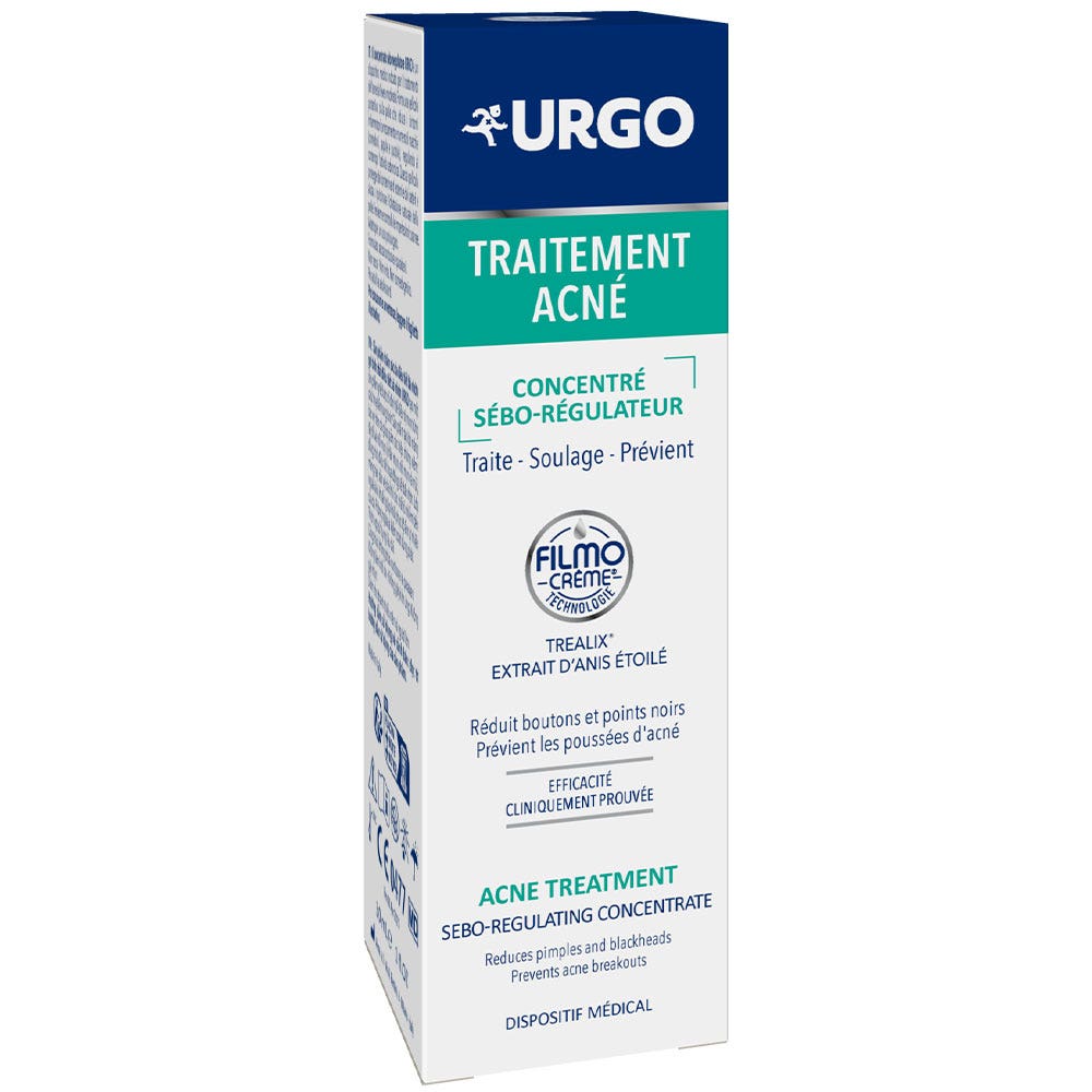 Urgo Traitement Acné Concentré Sébo-Regulateur 30ml
