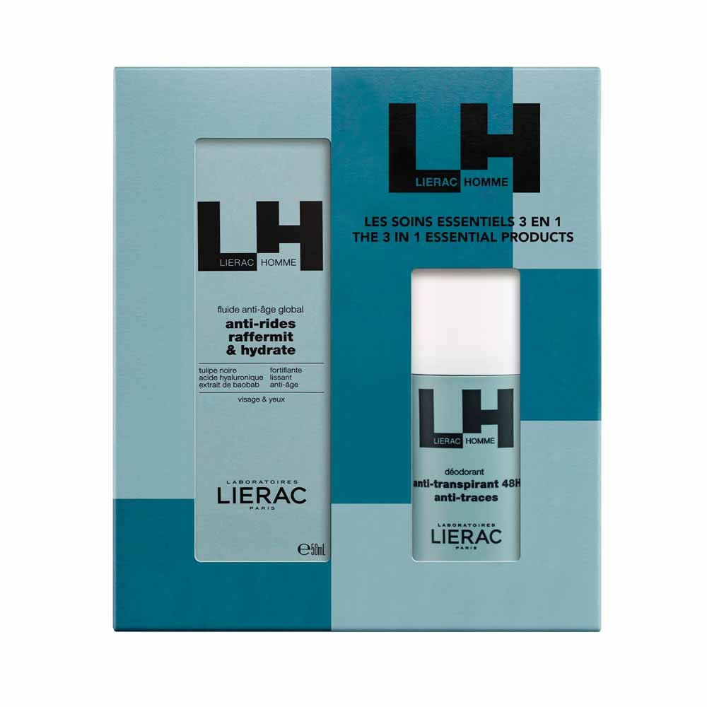 Lierac Homme Coffret Fête des Pères Fluide Anti-Âge + Déodorant