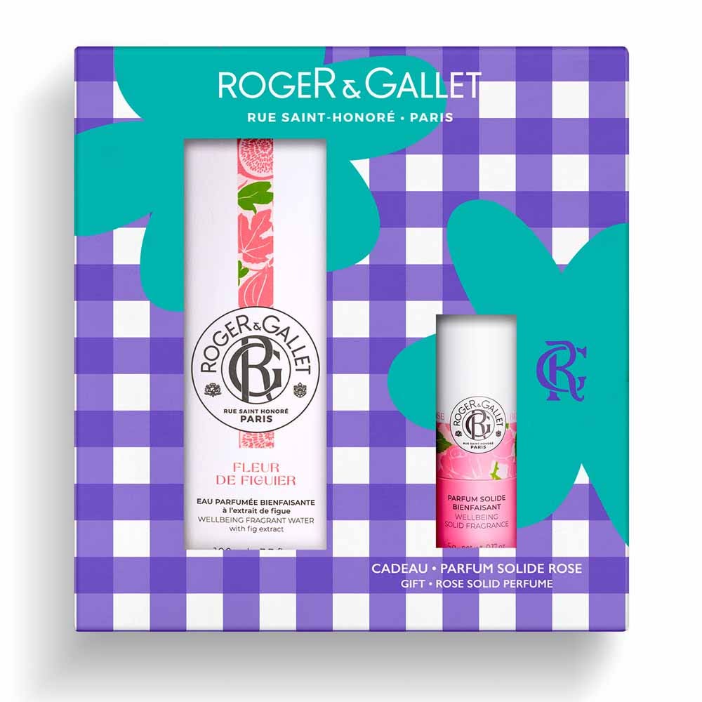 Roger & Gallet Coffret Eau Parfumée Fleur De Figuier 100ml + Parfum Solide 5g
