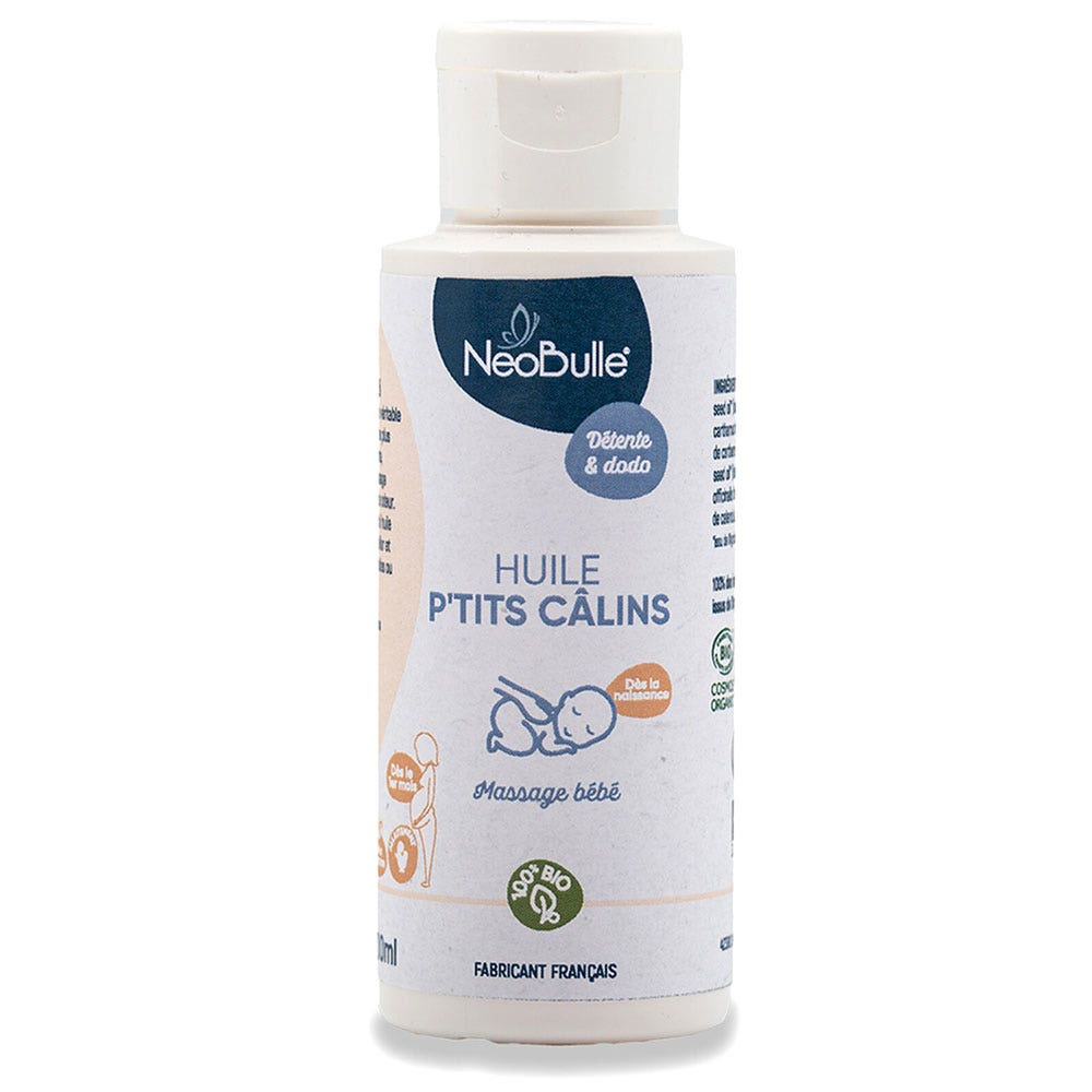 Neobulle Soins Détente & Dodo Huile de Massage Bio Ptits Calins 400ml