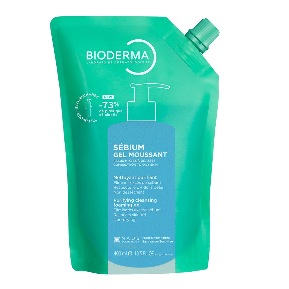 Bioderma Sebium Eco Recharge Gel Moussant 400ml