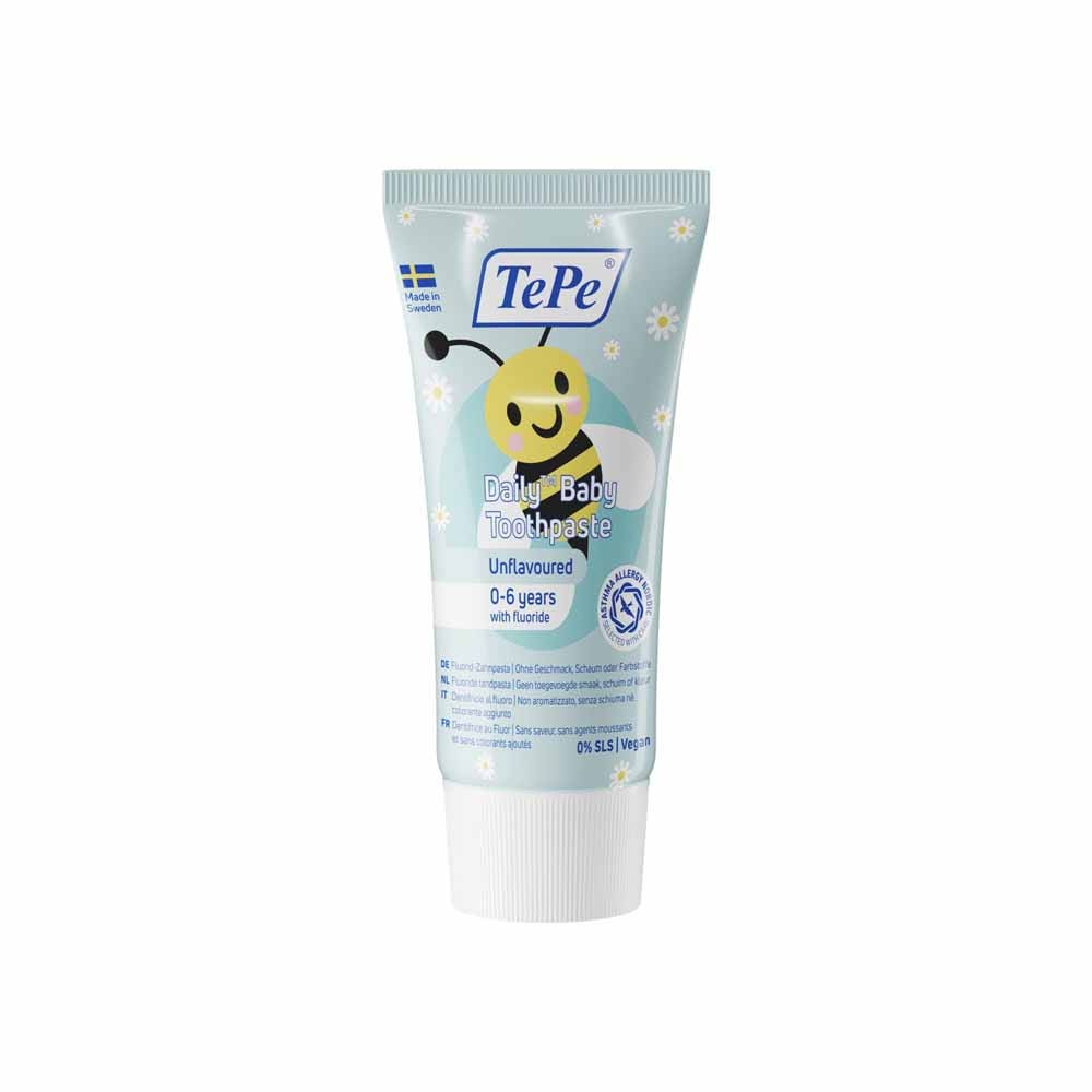 TePe Daily Dentifrice Avec Fluor Baby 0 à 6 Ans Goût Neutre 50ml